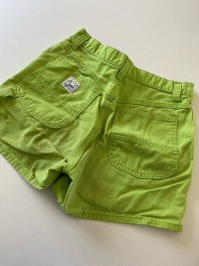 Vintage Lee Lime Green Denim shorts